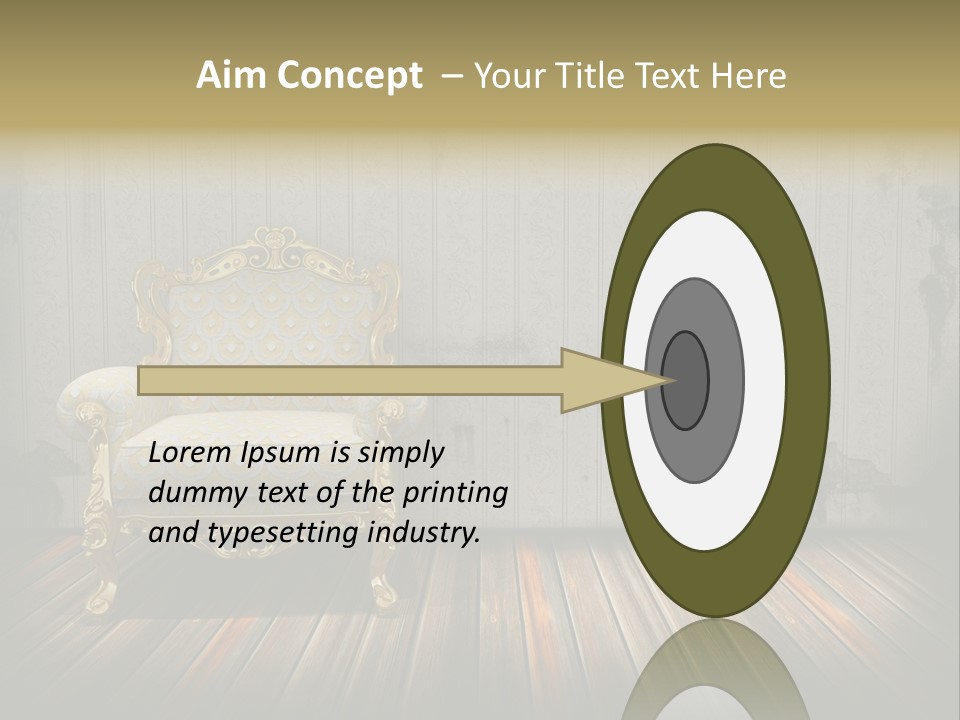 Genuine Sofa Stylish PowerPoint Template