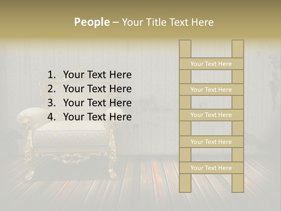 Genuine Sofa Stylish PowerPoint Template