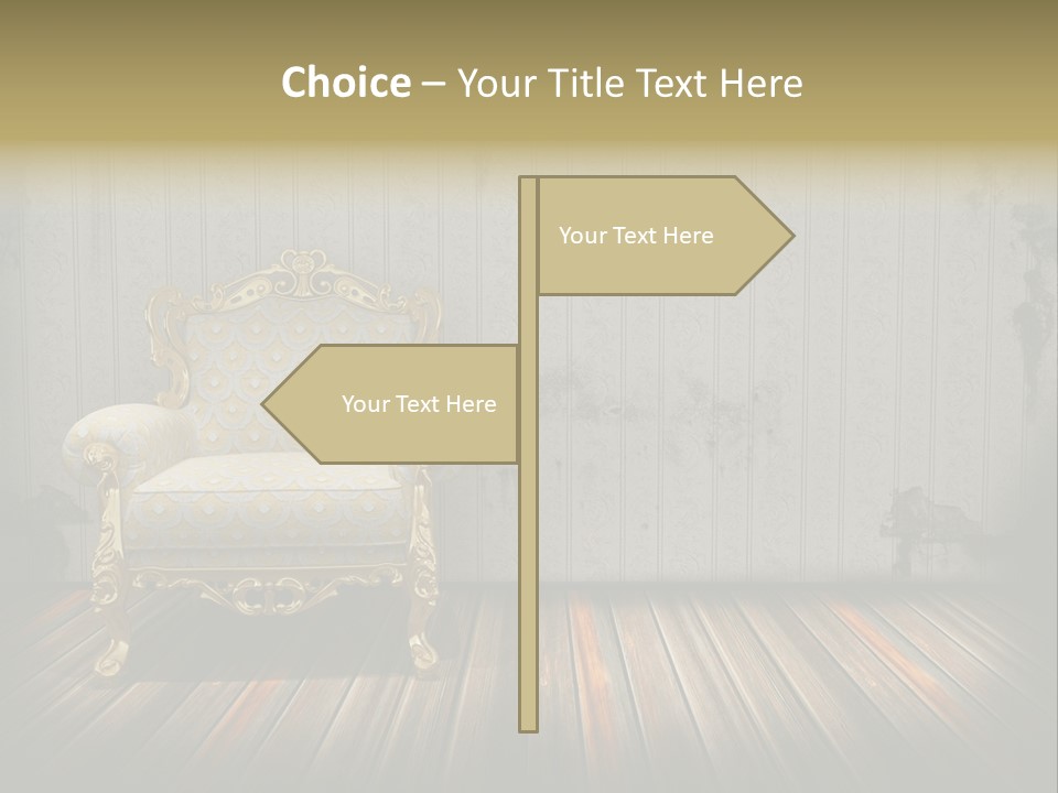 Genuine Sofa Stylish PowerPoint Template