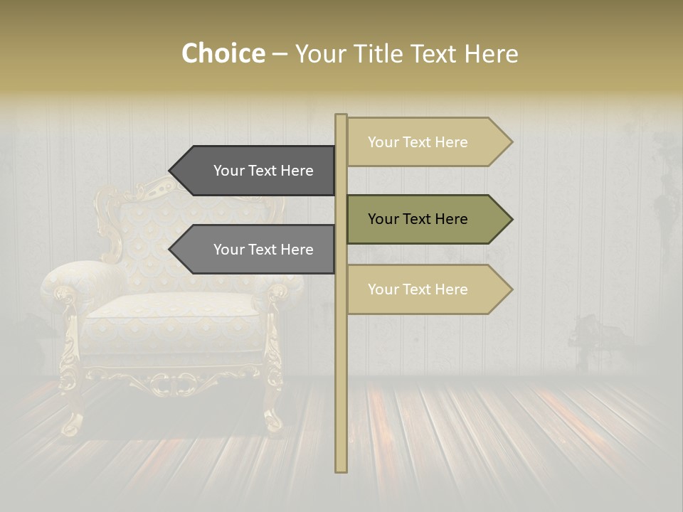 Genuine Sofa Stylish PowerPoint Template