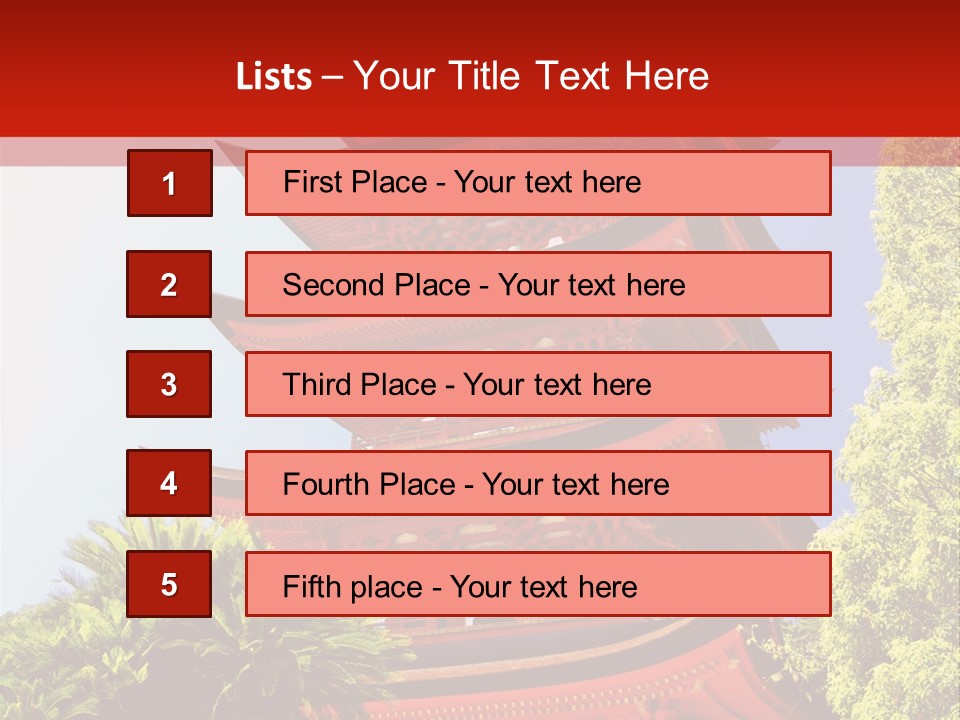 Miyajima Pagoda PowerPoint Template