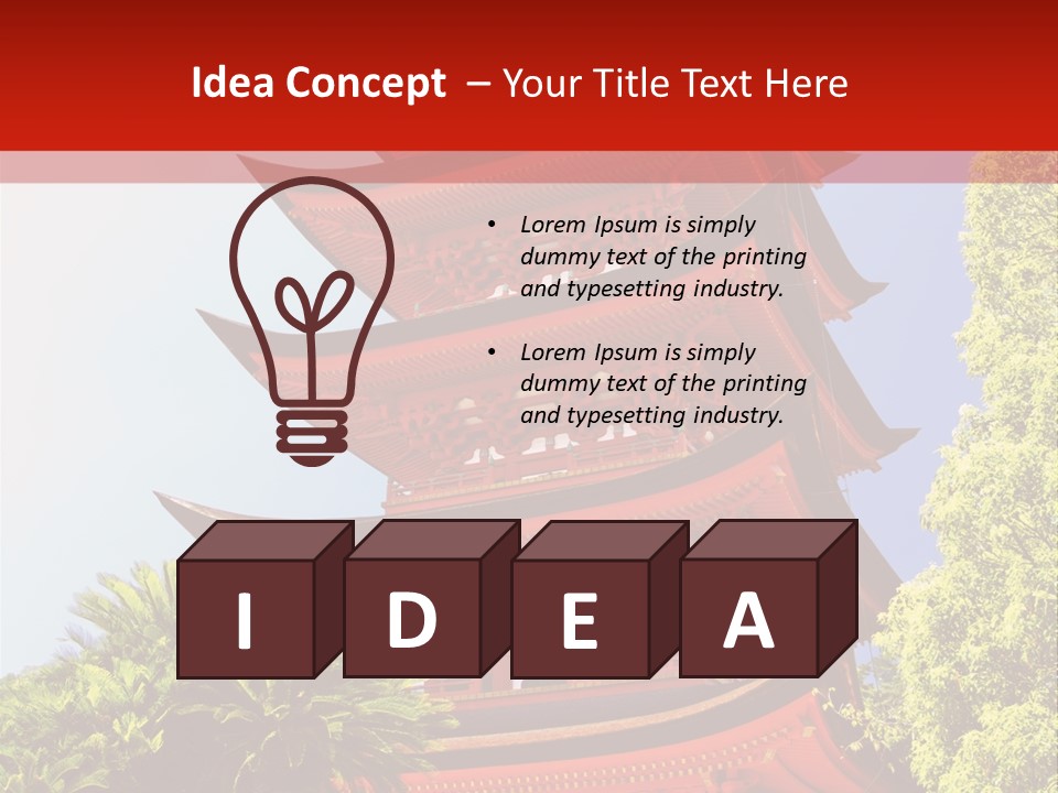 Miyajima Pagoda PowerPoint Template