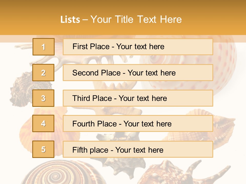 Beautiful Shells PowerPoint Template