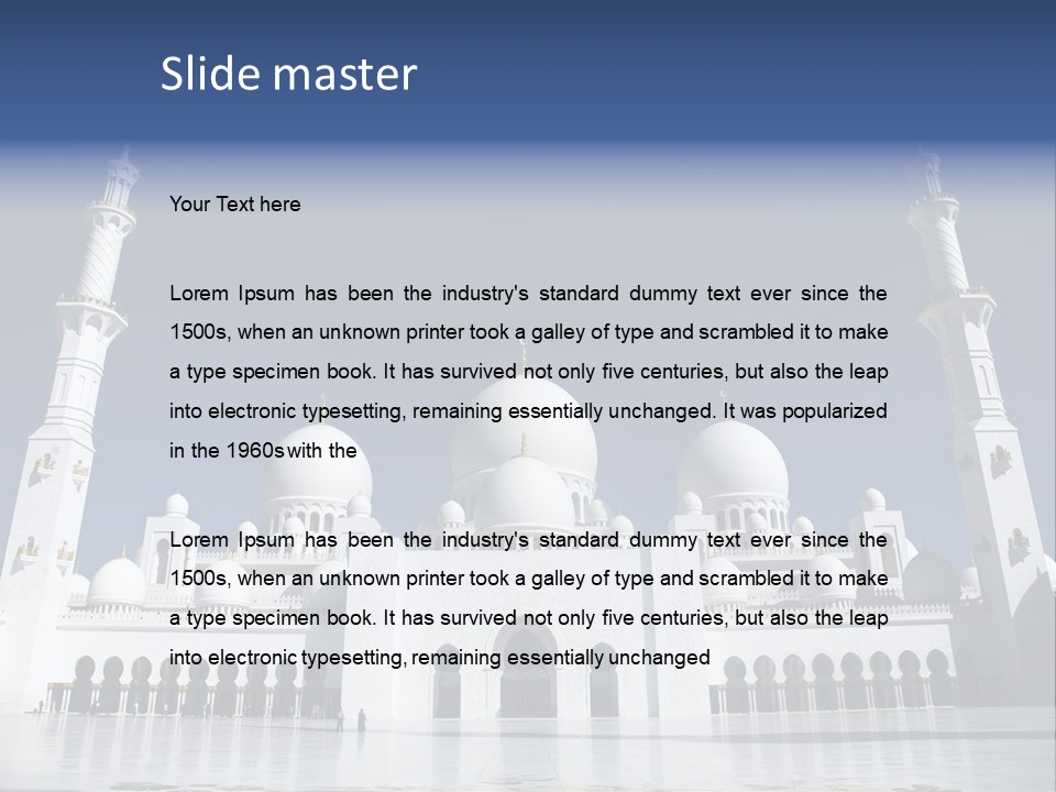 Abu Dhabi Mosque PowerPoint Template