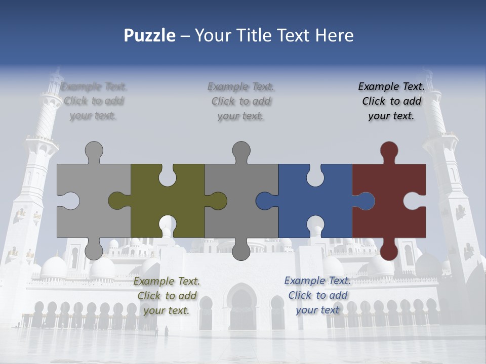 Abu Dhabi Mosque PowerPoint Template