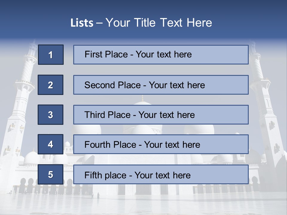 Abu Dhabi Mosque PowerPoint Template