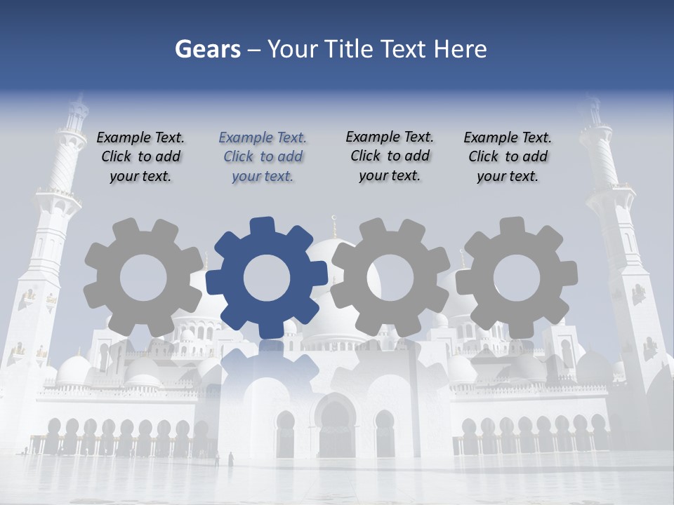Abu Dhabi Mosque PowerPoint Template