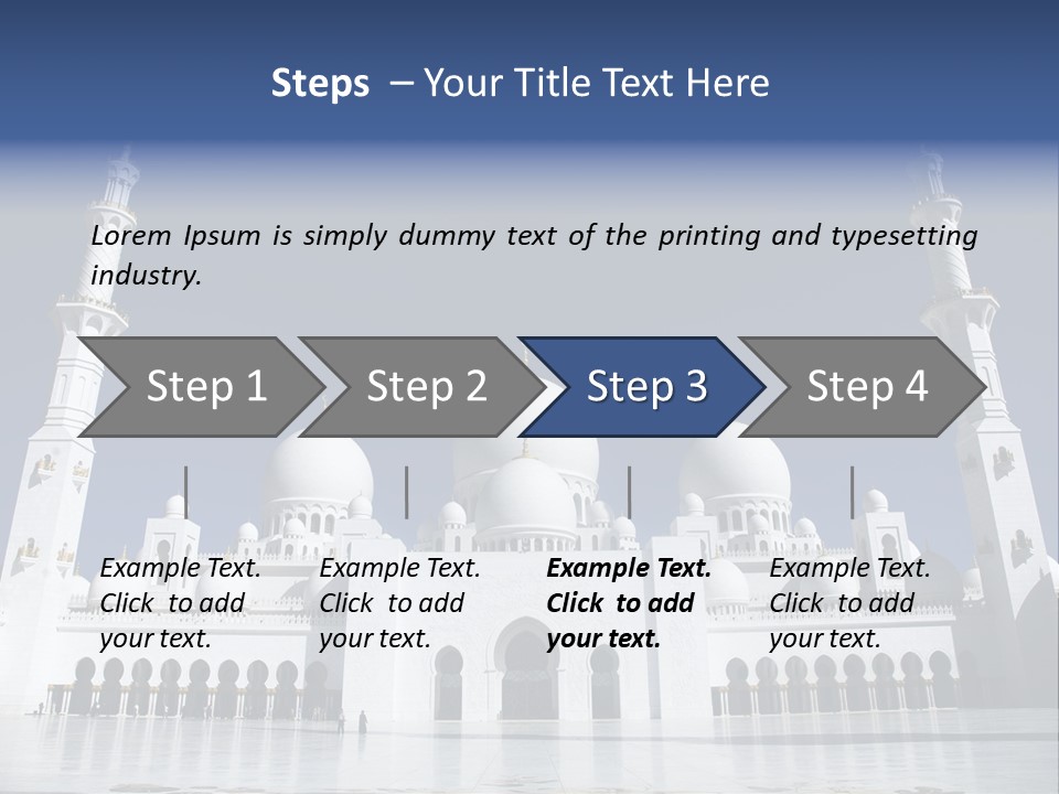Abu Dhabi Mosque PowerPoint Template