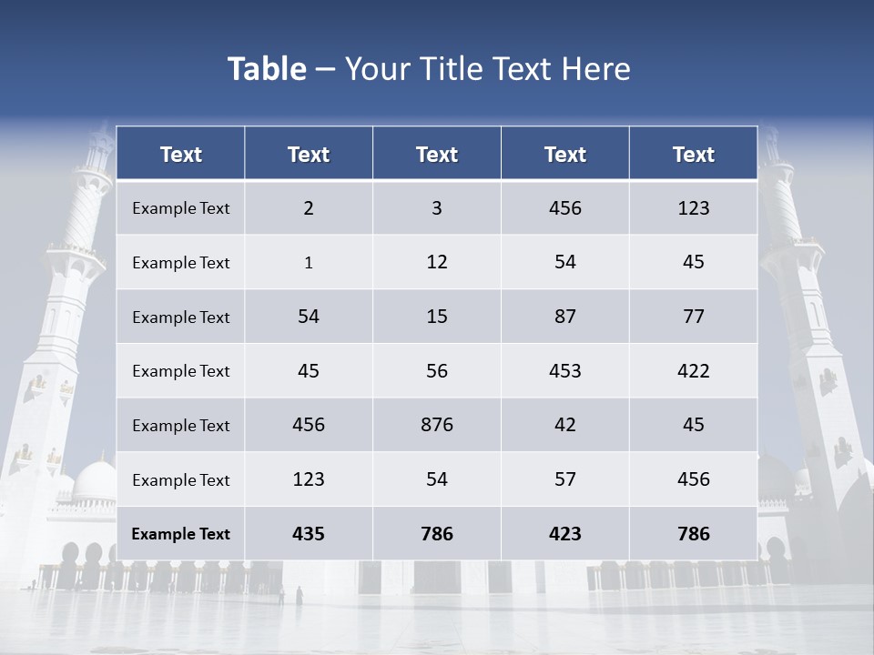 Abu Dhabi Mosque PowerPoint Template