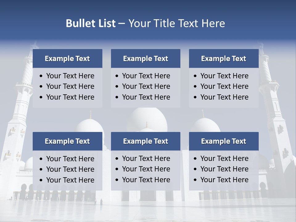Abu Dhabi Mosque PowerPoint Template