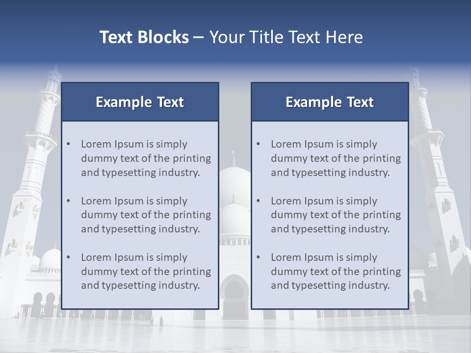 Abu Dhabi Mosque PowerPoint Template