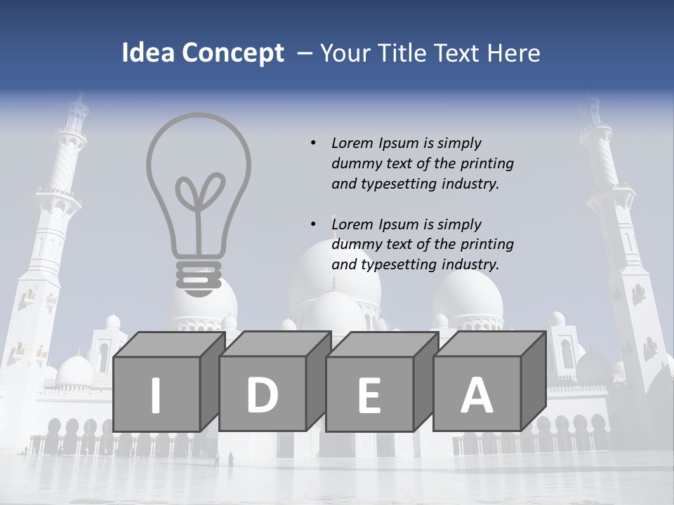 Abu Dhabi Mosque PowerPoint Template