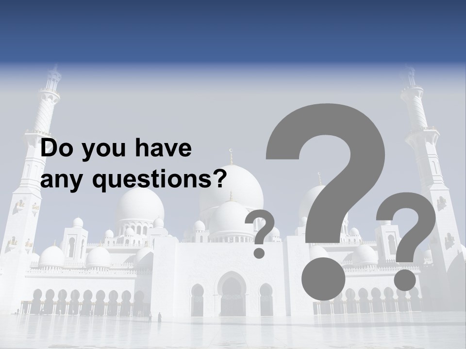 Abu Dhabi Mosque PowerPoint Template
