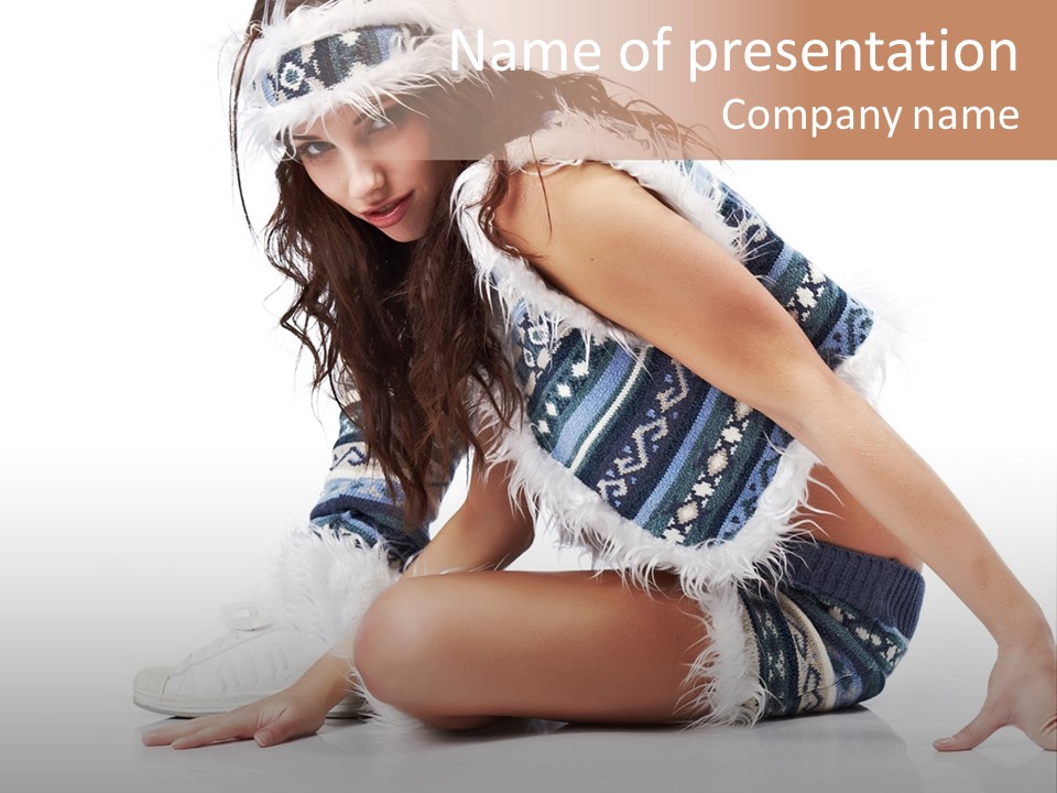 Fashion Caucasian Color PowerPoint Template