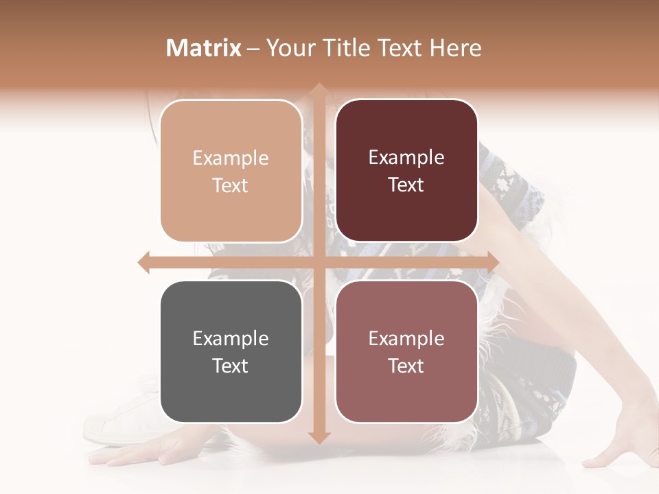 Fashion Caucasian Color PowerPoint Template