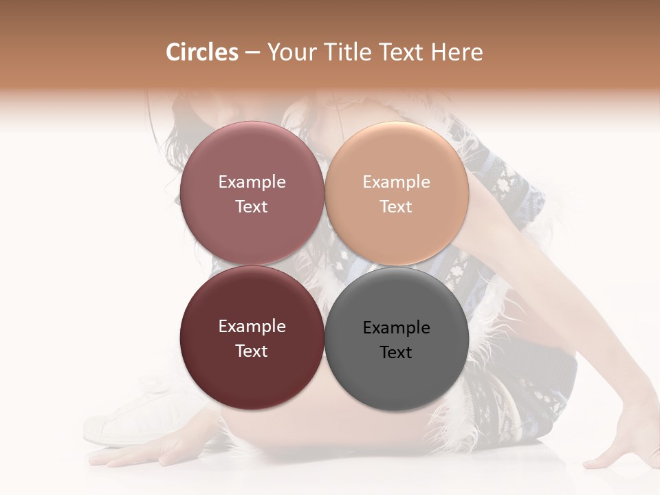 Fashion Caucasian Color PowerPoint Template