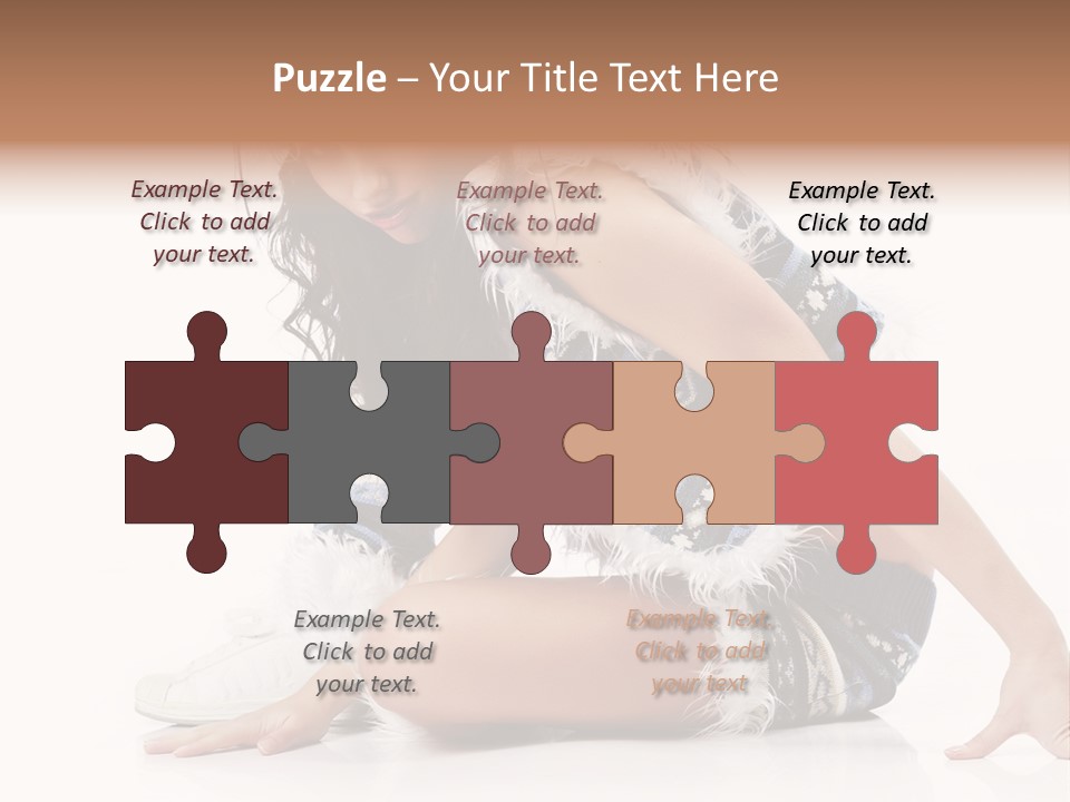 Fashion Caucasian Color PowerPoint Template