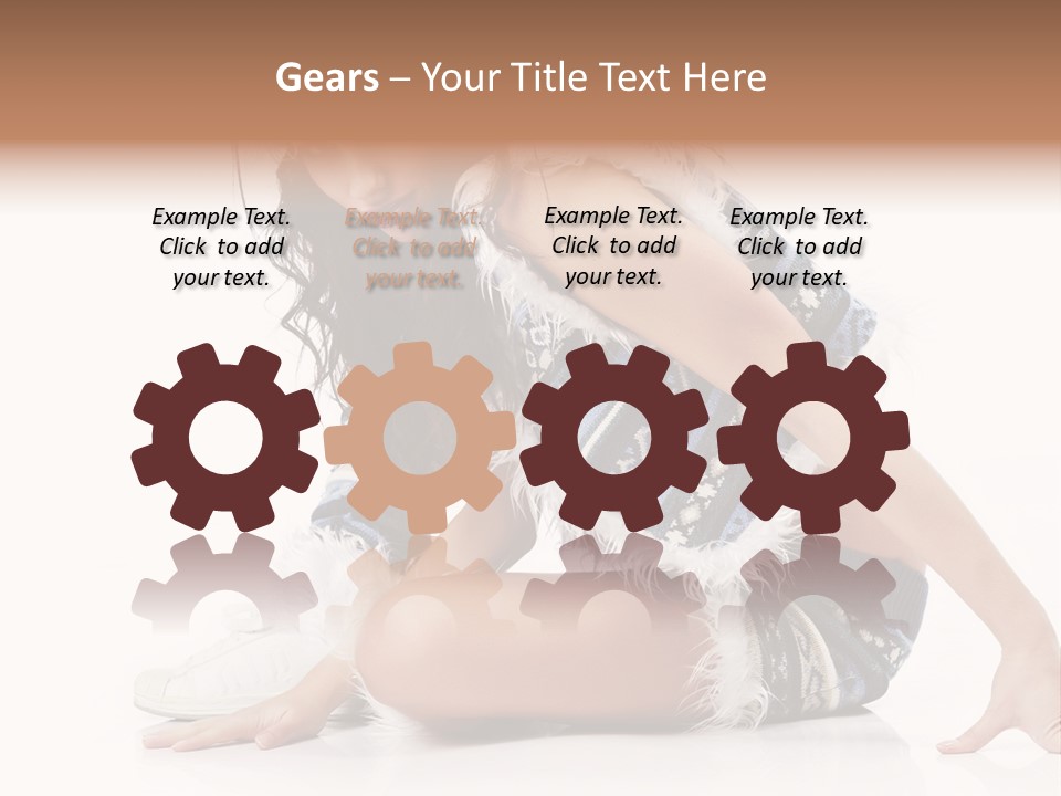 Fashion Caucasian Color PowerPoint Template