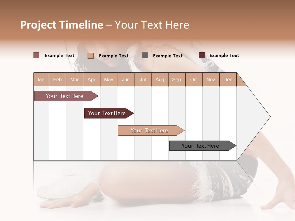 Fashion Caucasian Color PowerPoint Template