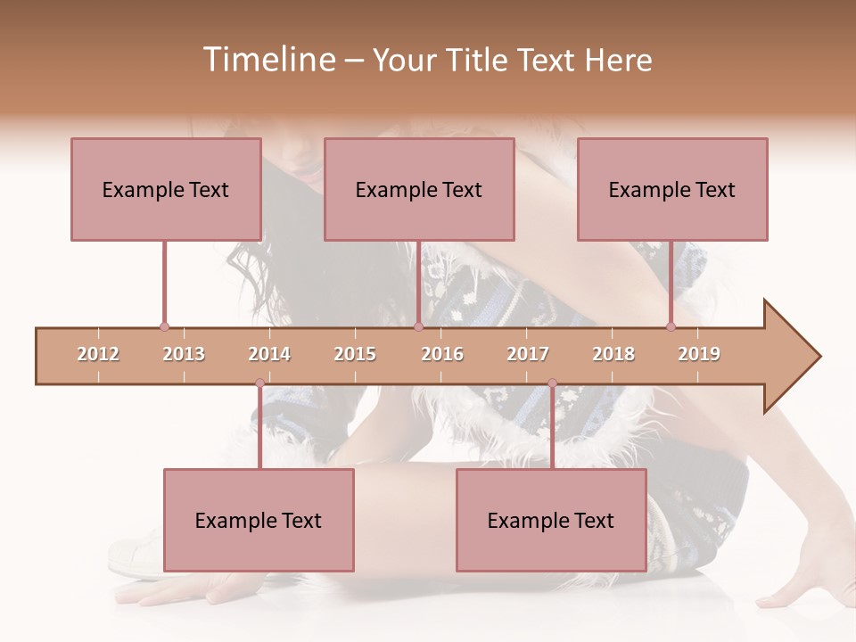 Fashion Caucasian Color PowerPoint Template