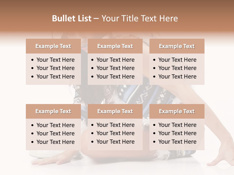 Fashion Caucasian Color PowerPoint Template