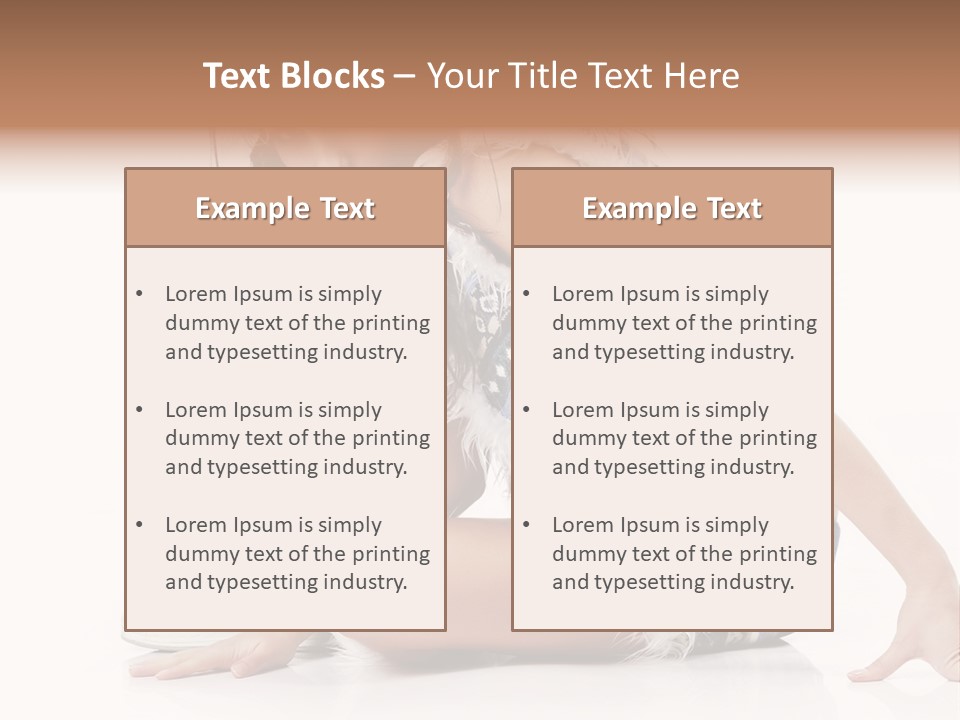 Fashion Caucasian Color PowerPoint Template