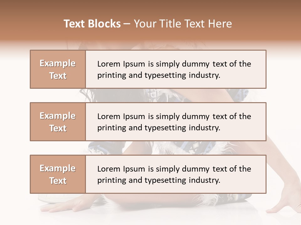 Fashion Caucasian Color PowerPoint Template