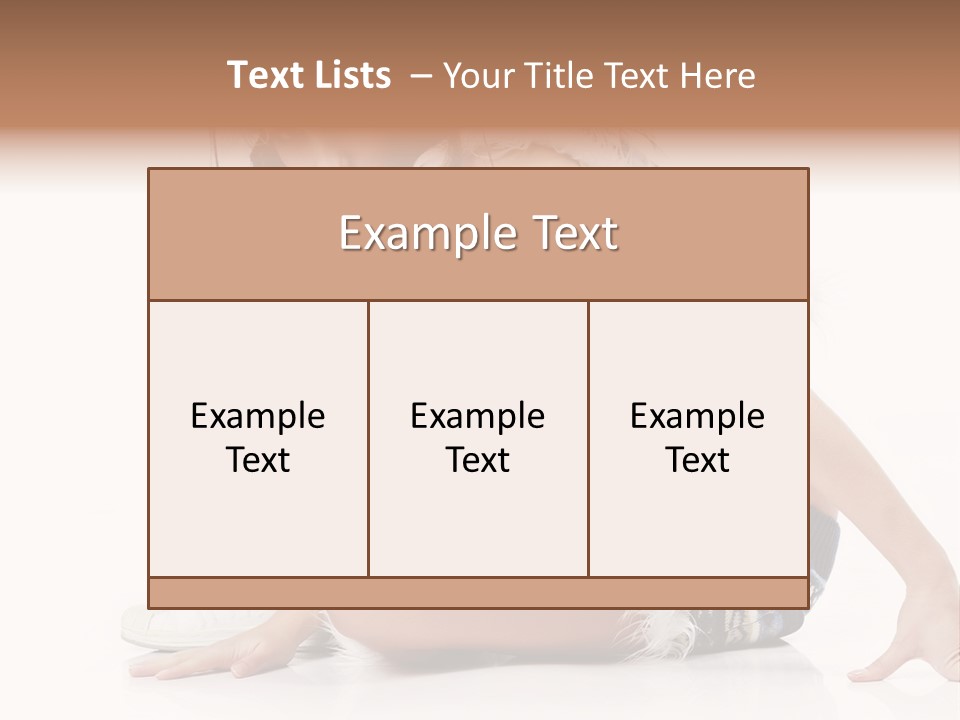 Fashion Caucasian Color PowerPoint Template