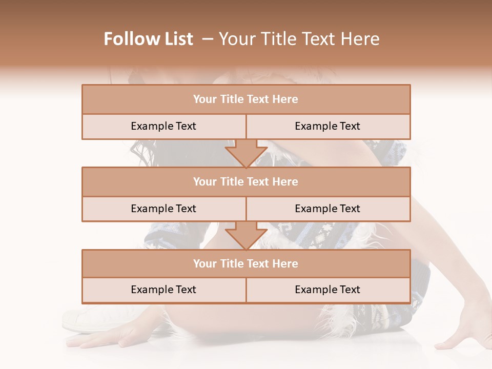 Fashion Caucasian Color PowerPoint Template