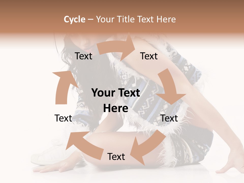 Fashion Caucasian Color PowerPoint Template