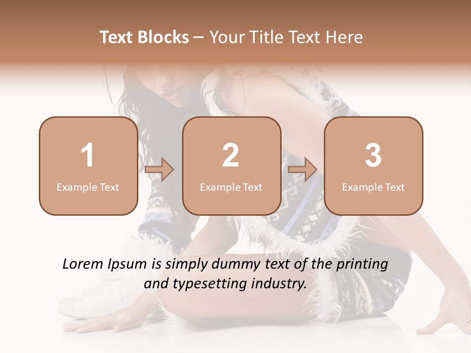 Fashion Caucasian Color PowerPoint Template