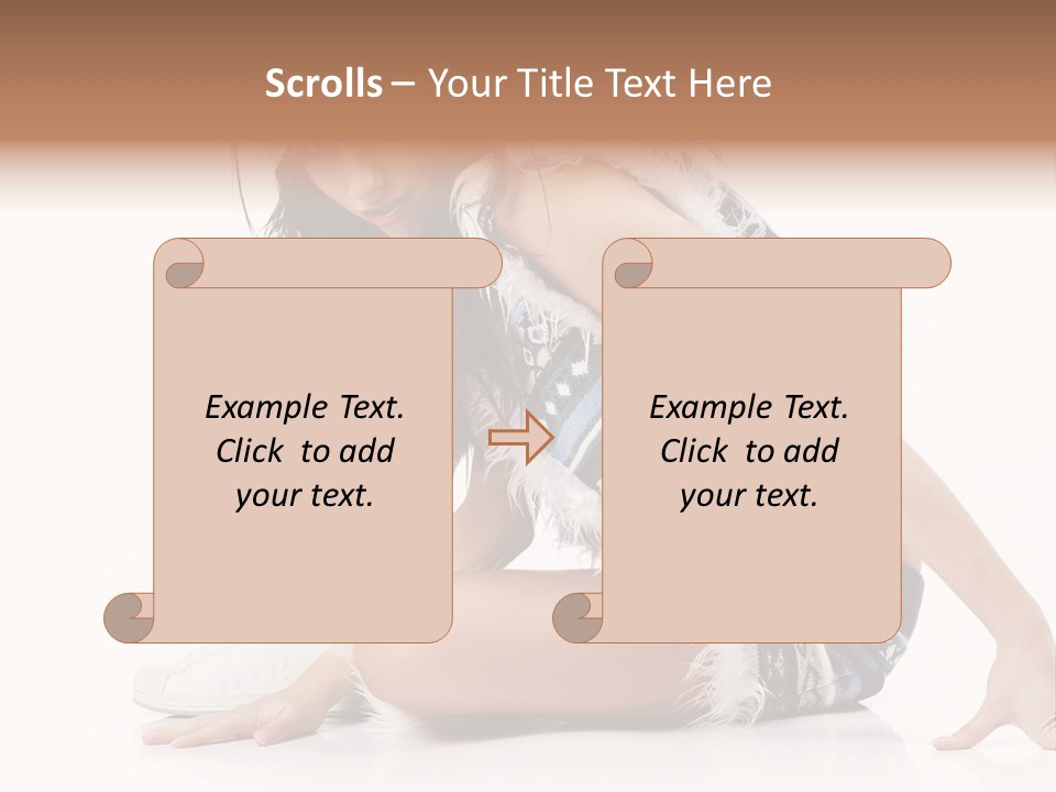 Fashion Caucasian Color PowerPoint Template