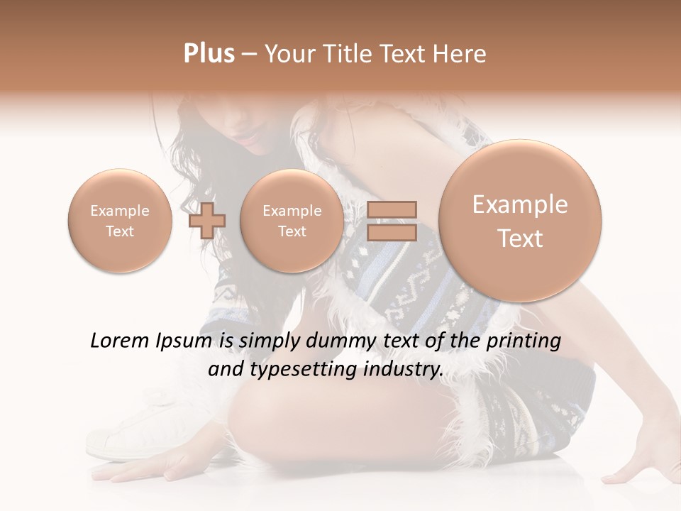 Fashion Caucasian Color PowerPoint Template