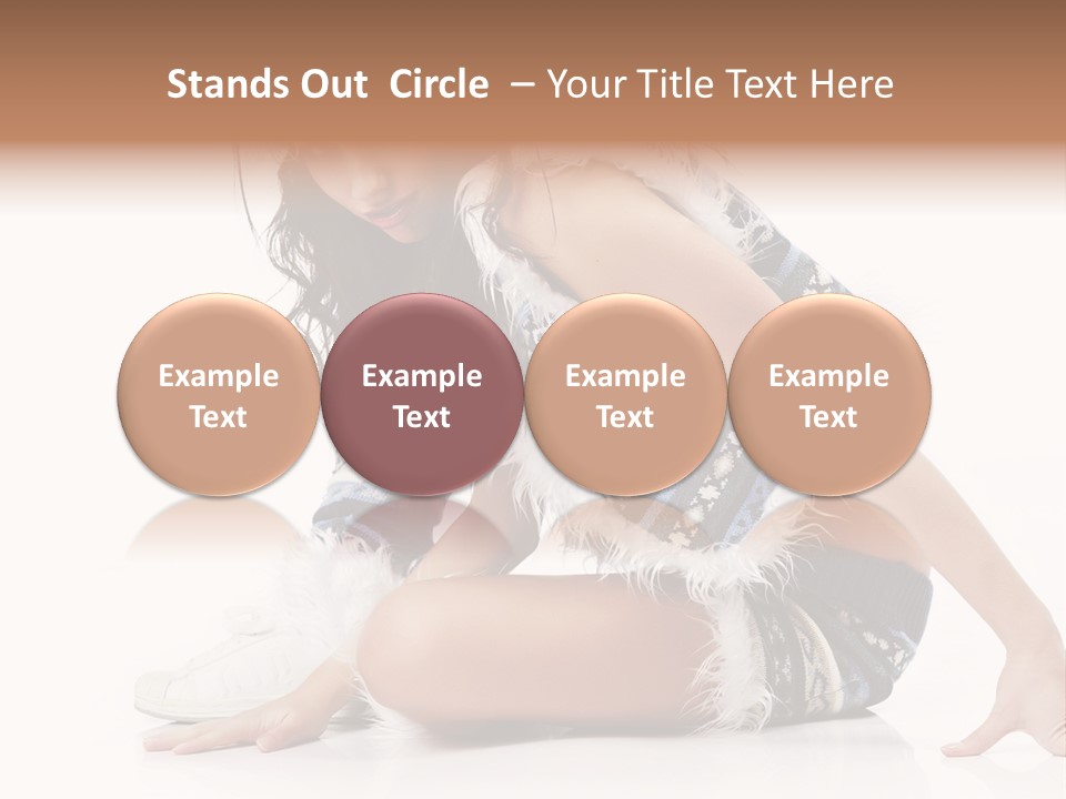 Fashion Caucasian Color PowerPoint Template