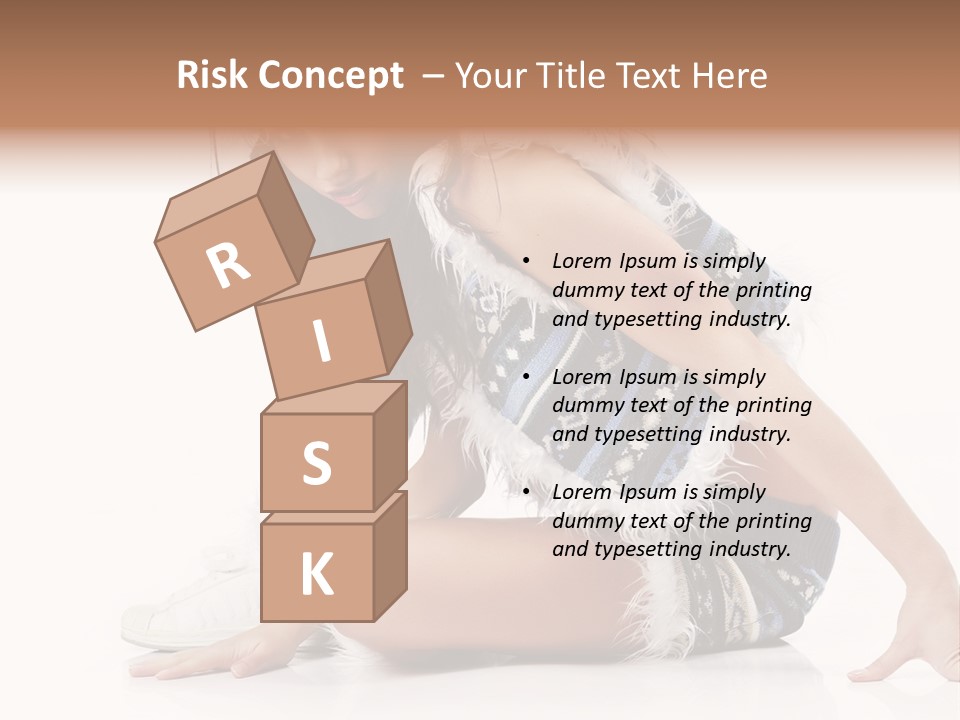 Fashion Caucasian Color PowerPoint Template