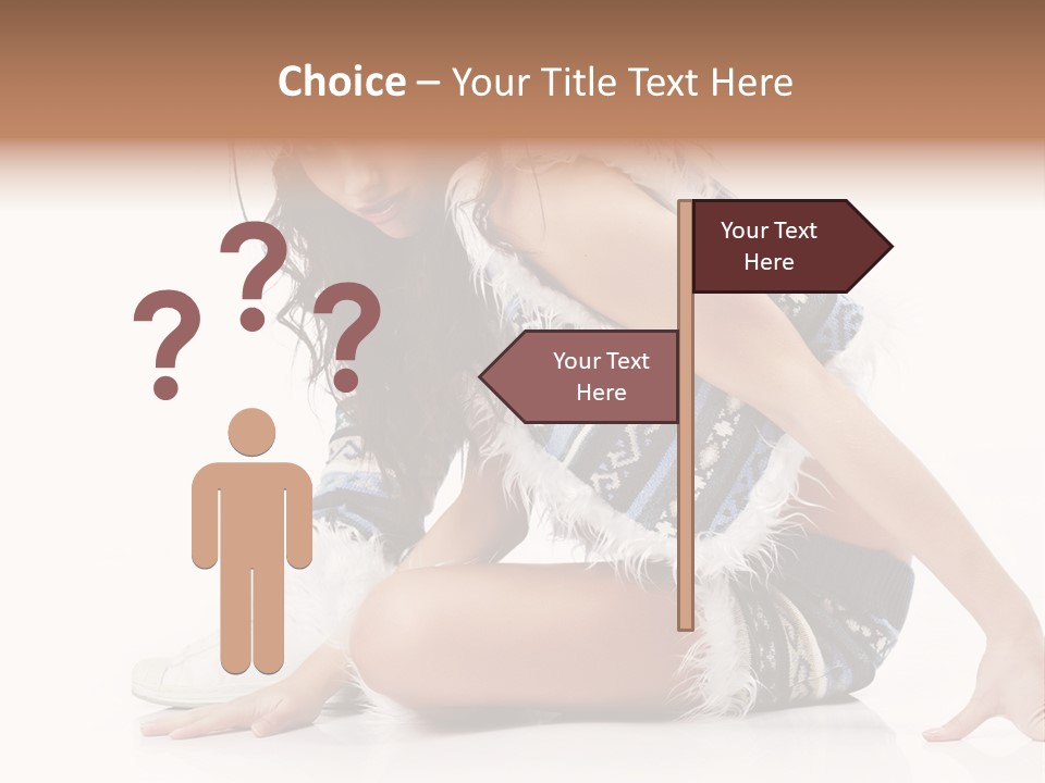 Fashion Caucasian Color PowerPoint Template