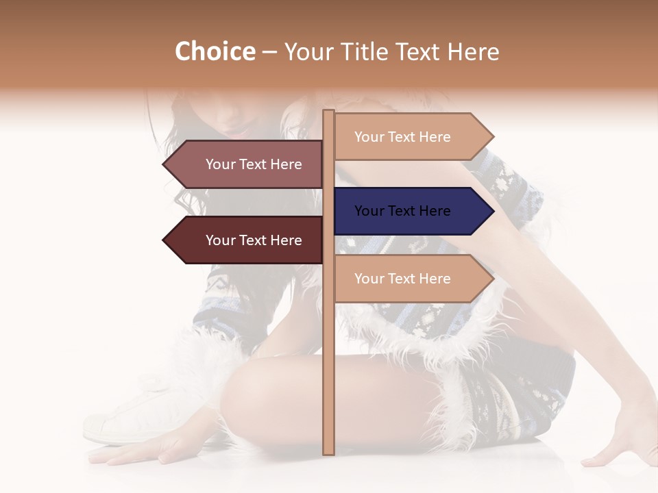 Fashion Caucasian Color PowerPoint Template