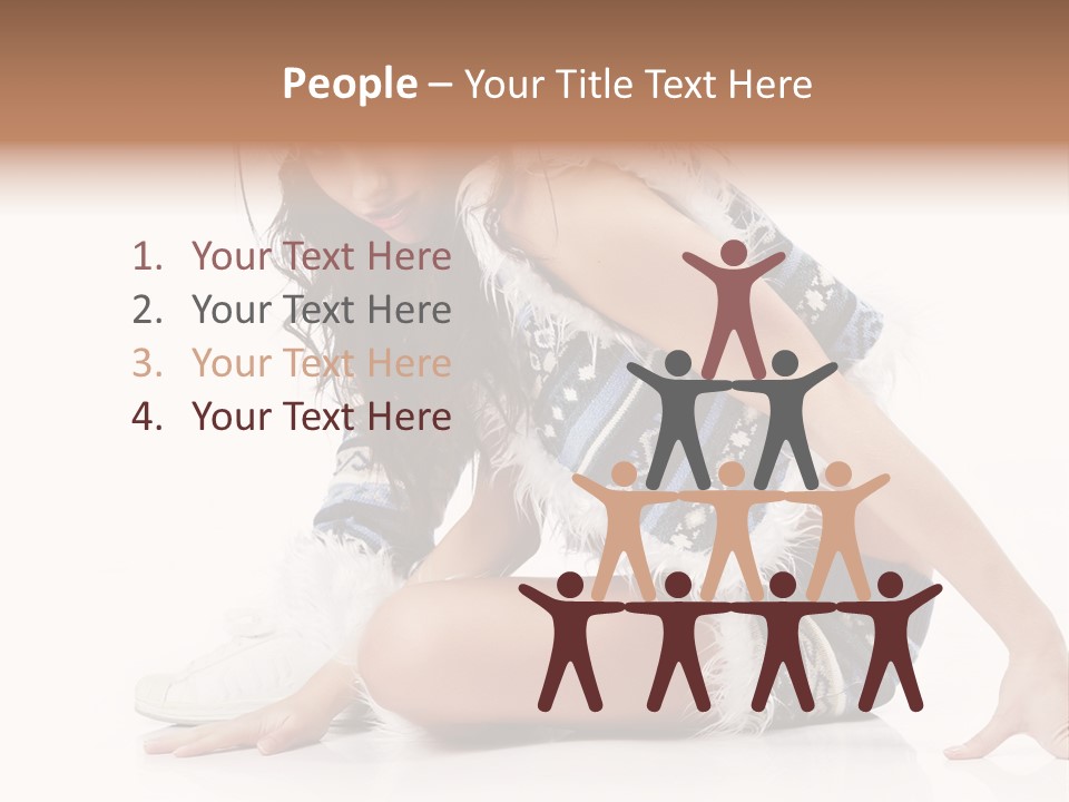 Fashion Caucasian Color PowerPoint Template