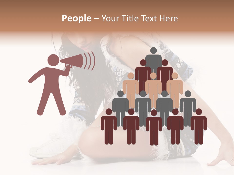 Fashion Caucasian Color PowerPoint Template