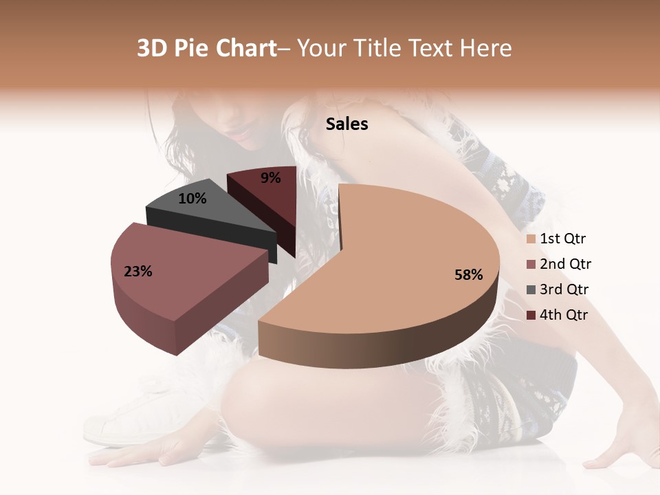 Fashion Caucasian Color PowerPoint Template