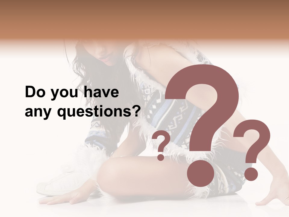 Fashion Caucasian Color PowerPoint Template