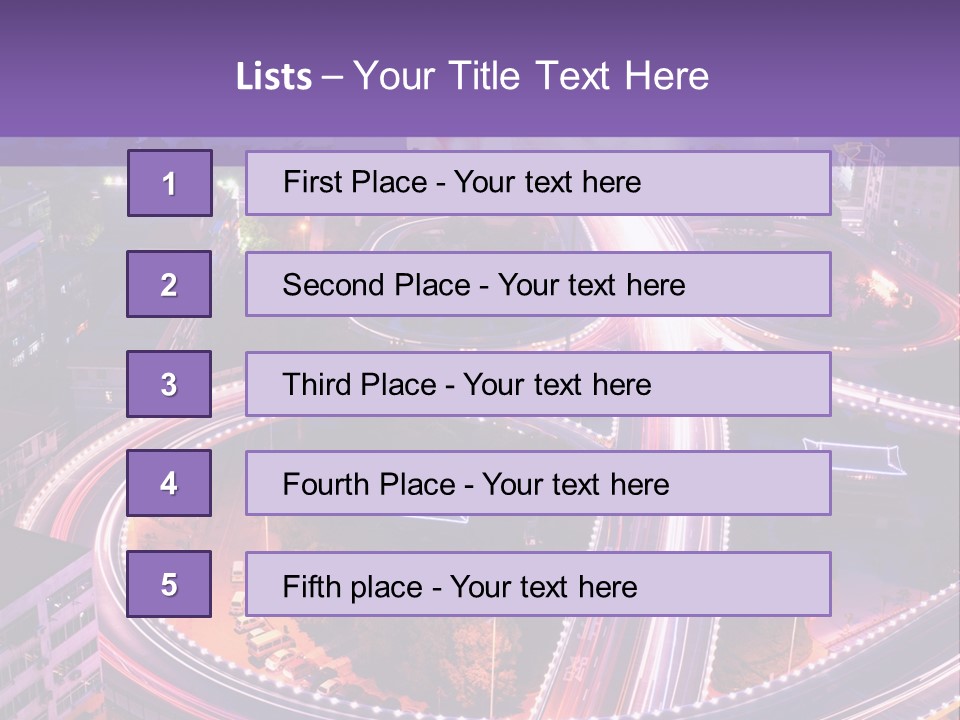 Hd Wallpapers Roads PowerPoint Template