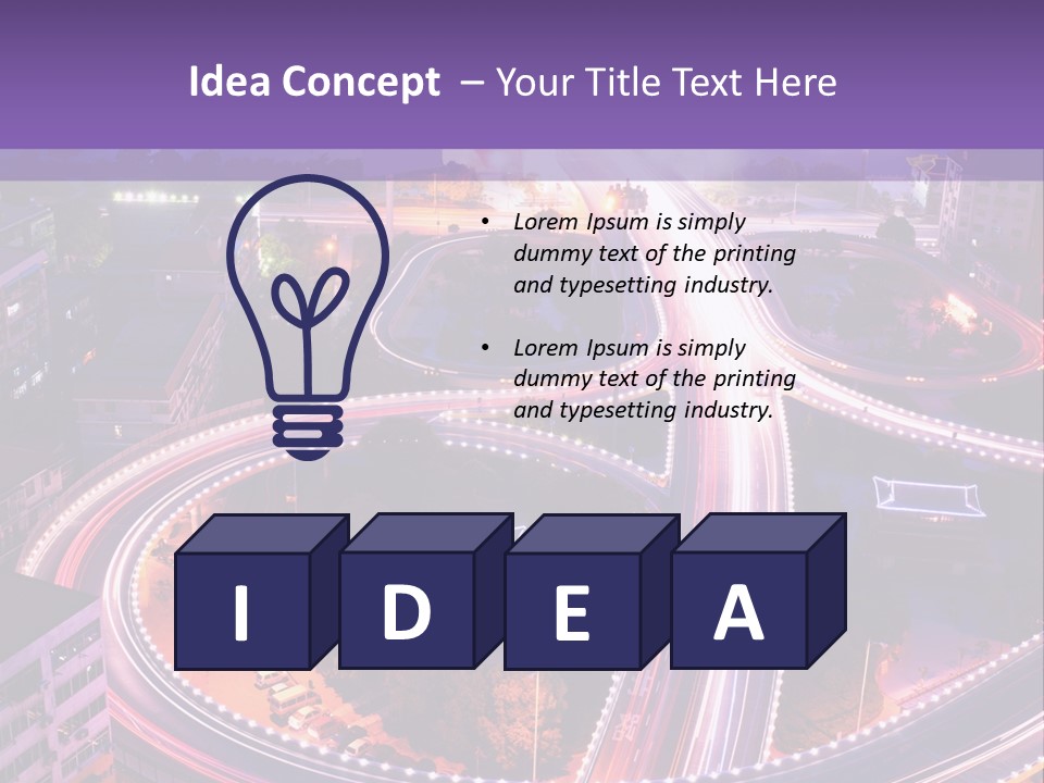 Hd Wallpapers Roads PowerPoint Template