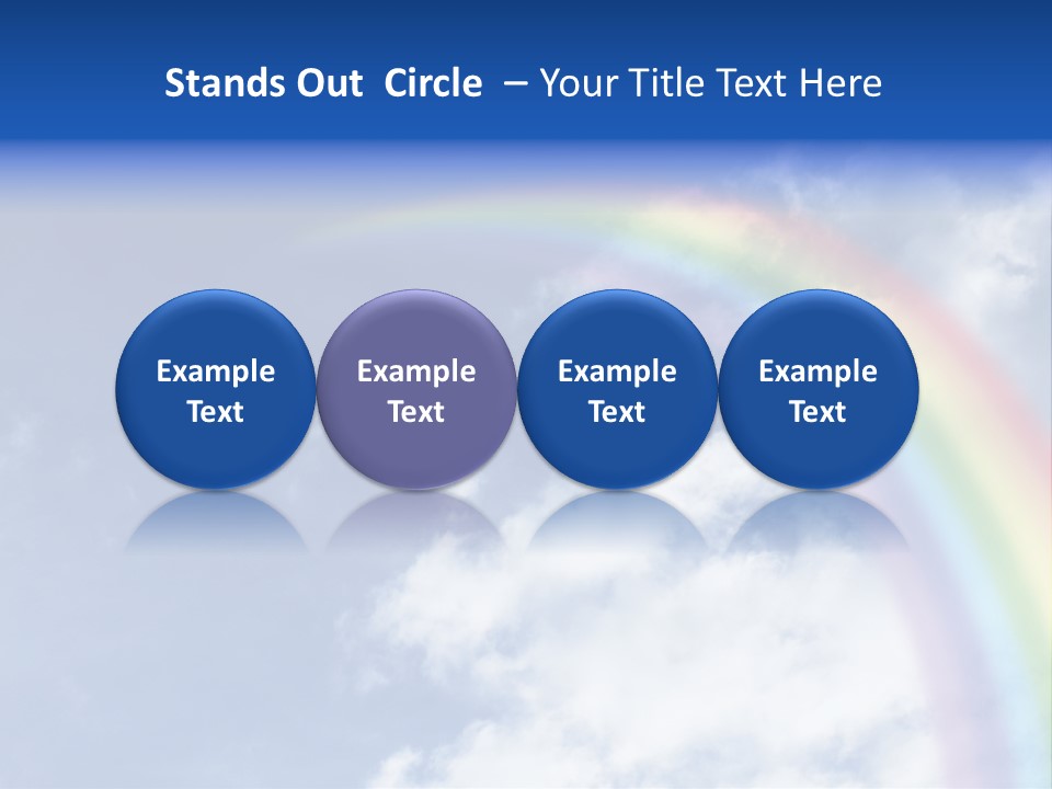 Violet Color Peace PowerPoint Template