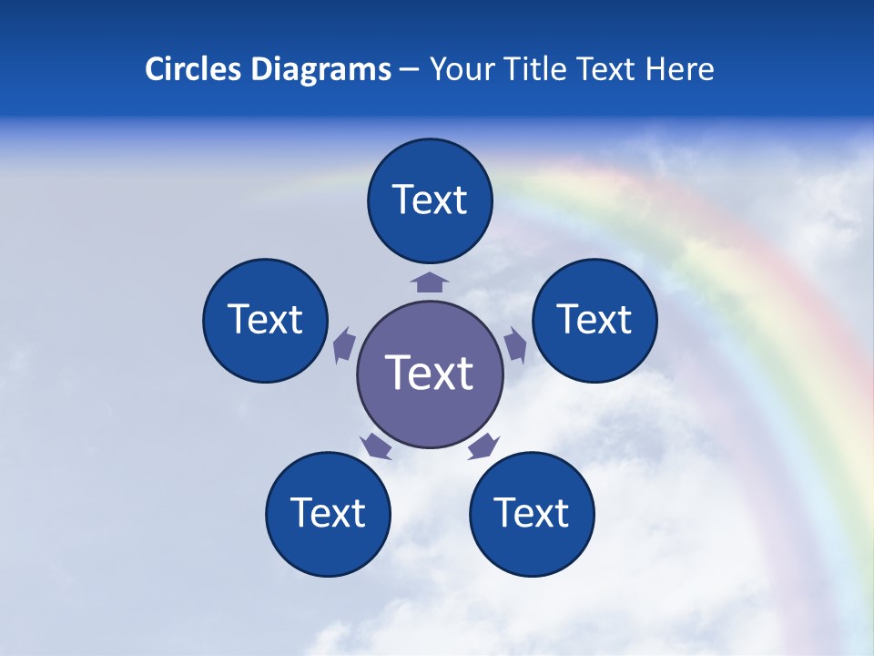 Violet Color Peace PowerPoint Template