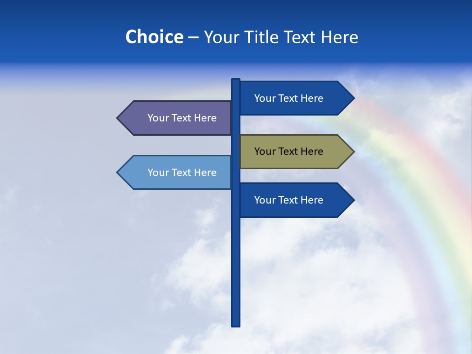 Violet Color Peace PowerPoint Template