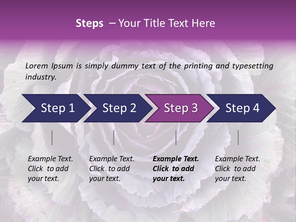 Ornamental Cabbage White PowerPoint Template
