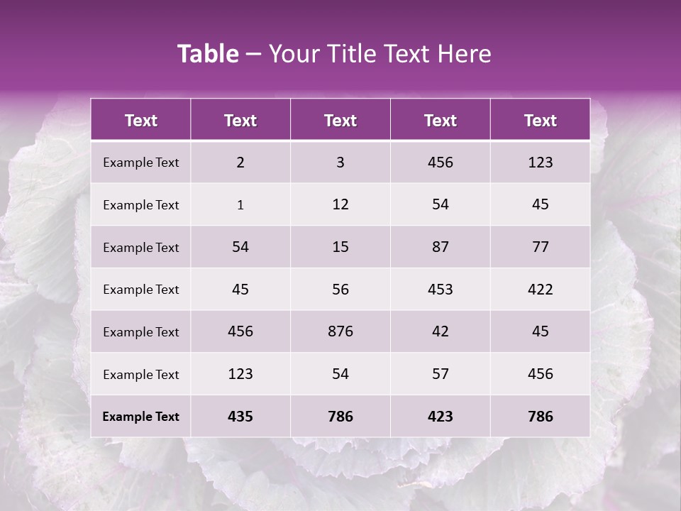 Ornamental Cabbage White PowerPoint Template