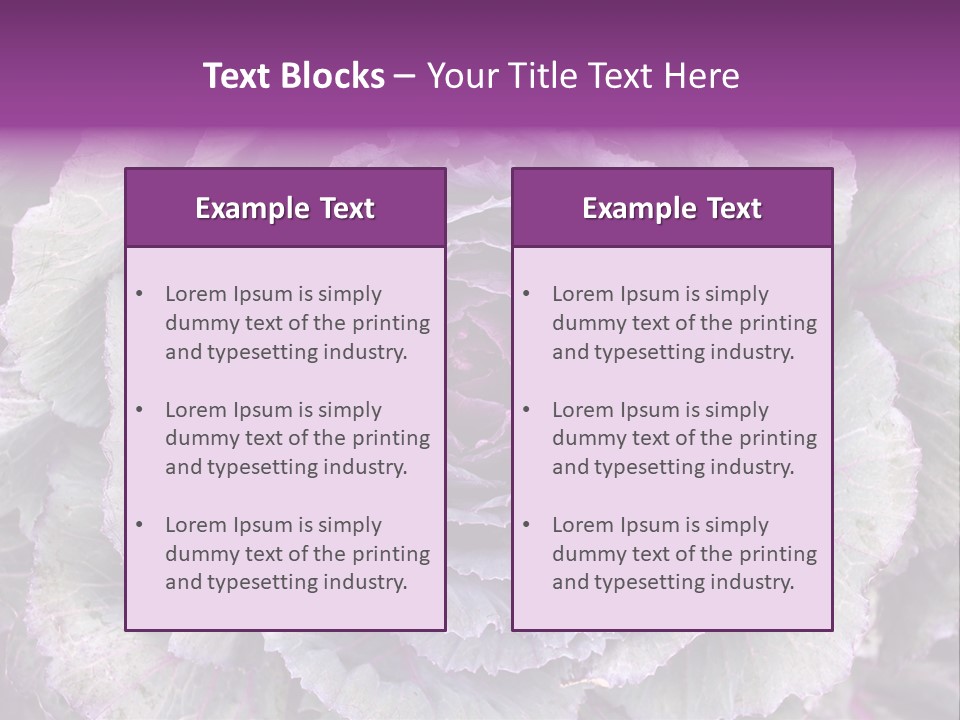 Ornamental Cabbage White PowerPoint Template