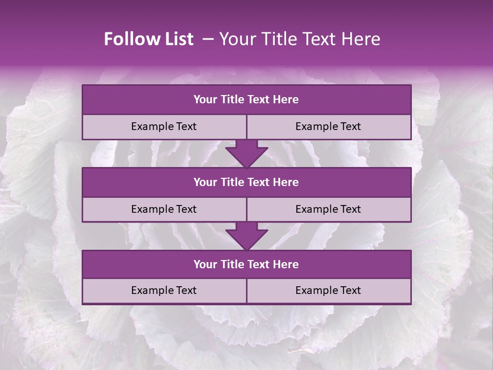 Ornamental Cabbage White PowerPoint Template